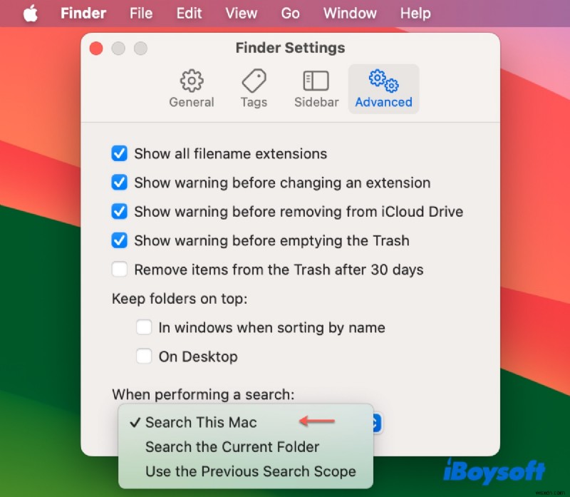 การแก้ไขปัญหาการค้นหา Mac Finder ใน Sequoia, Sonoma และ Ventura 