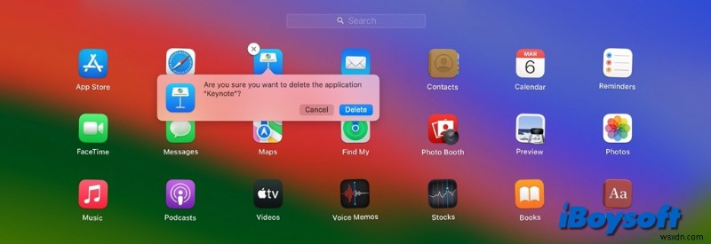 วิธีลบไอคอนแอพออกจาก macOS Launchpad เมื่อปุ่มลบหายไป 