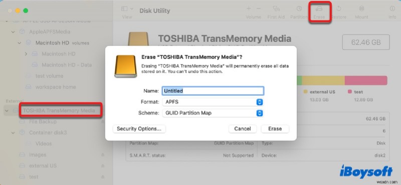 การแก้ไขข้อผิดพลาด com.apple.DiskManagement.disenter (-119930868 / -119930872) บน macOS 