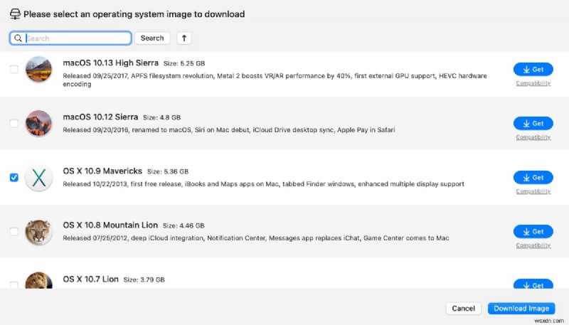 OS X Mavericks 10.9 – ดาวน์โหลด ISO, DMG และตัวติดตั้งอย่างเป็นทางการฟรี 