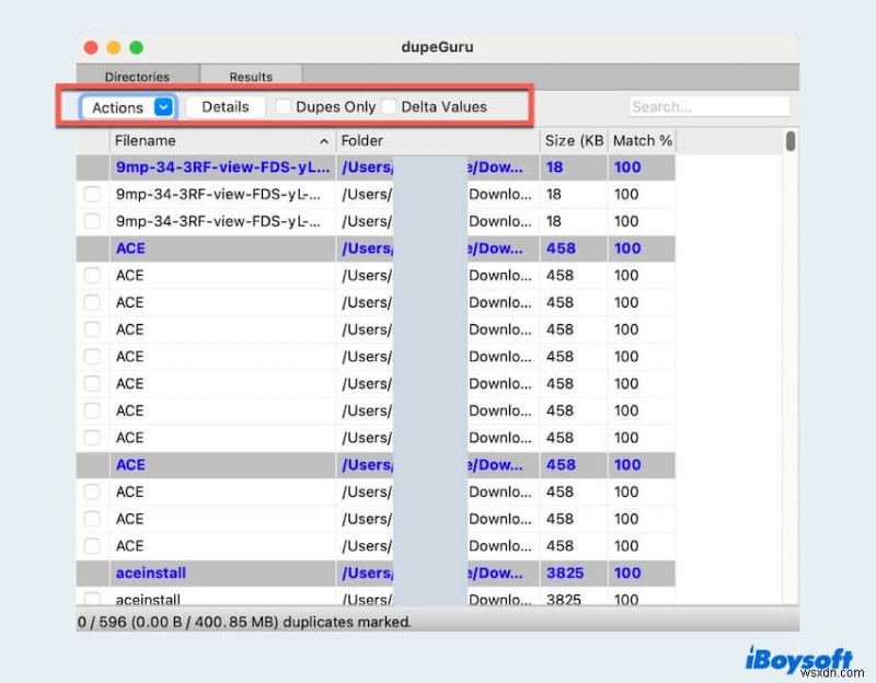 dupeGuru สำหรับ Mac:การตรวจสอบเชิงลึกของ Smart Duplicate File Finder 