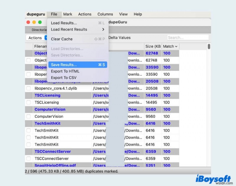 dupeGuru สำหรับ Mac:การตรวจสอบเชิงลึกของ Smart Duplicate File Finder 
