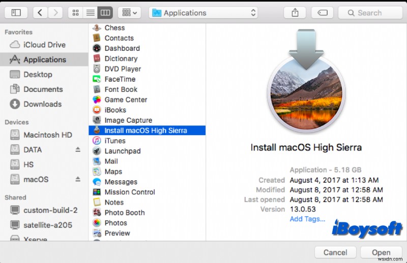 วิธีติดตั้ง macOS High Sierra บน Mac ที่ไม่รองรับ:คำแนะนำทีละขั้นตอน 