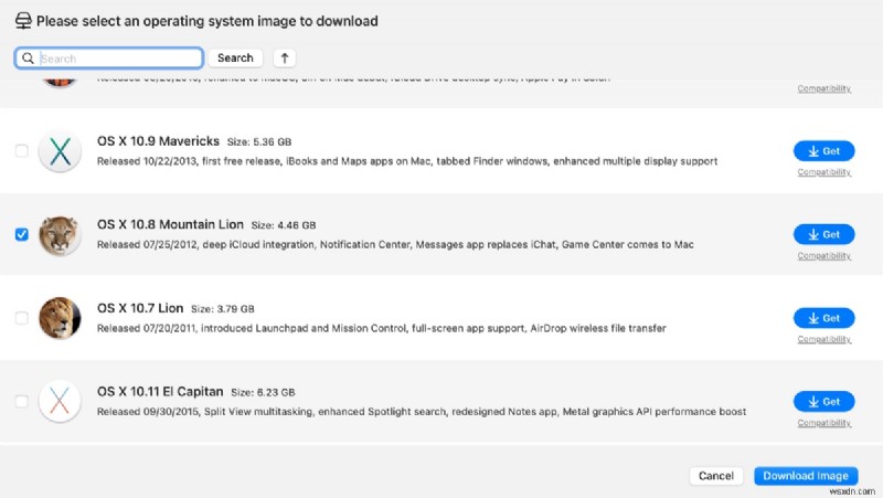 ตัวติดตั้ง macOS 10.8 Mountain Lion ฟรี – ดาวน์โหลด DMG และ ISO 
