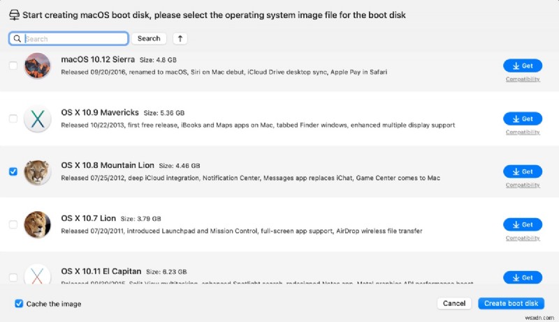 ตัวติดตั้ง macOS 10.8 Mountain Lion ฟรี – ดาวน์โหลด DMG และ ISO 