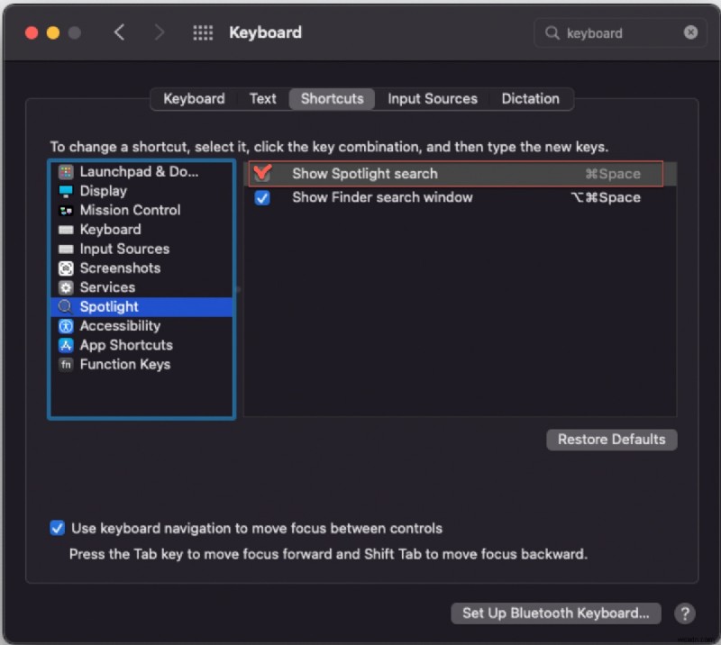 แก้ไขปัญหา Command+Space บน Mac:Spotlight การสลับภาษา และอื่นๆ