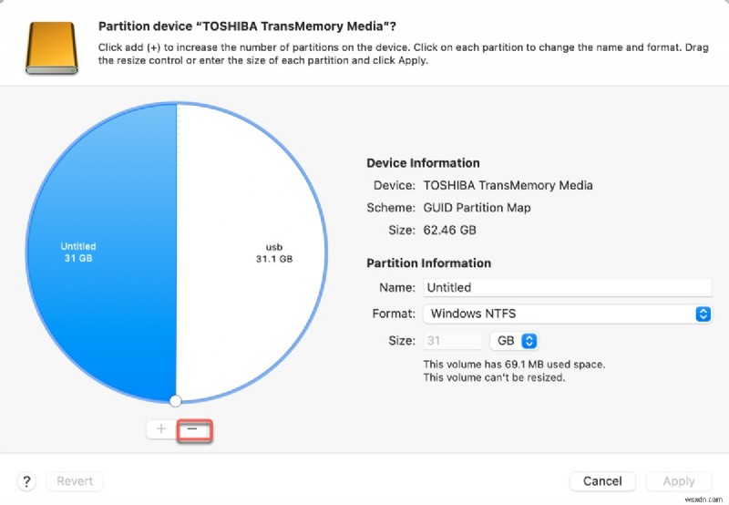 วิธีแก้ไขข้อผิดพลาด  กระบวนการลบล้มเหลว  บน Mac Drives 