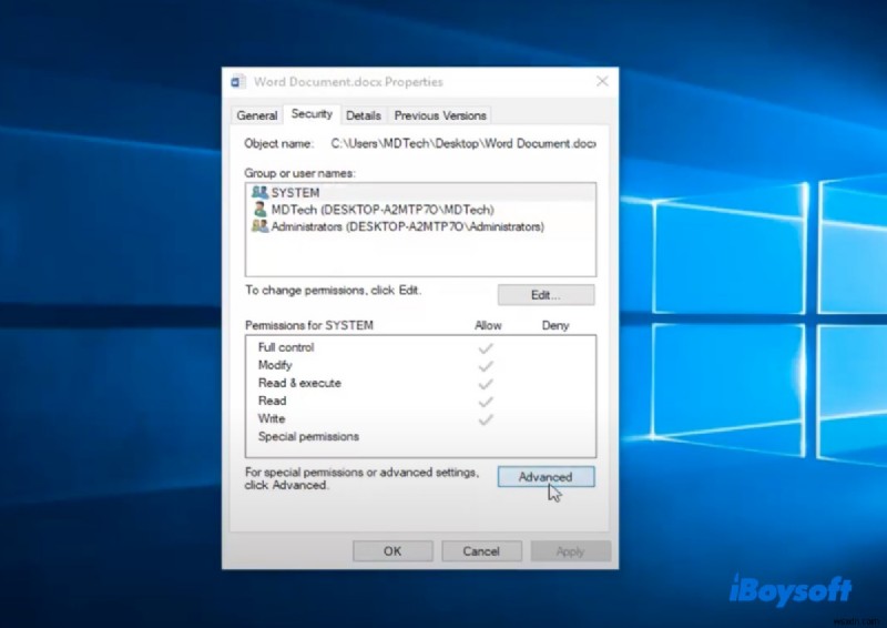 แก้ไขปัญหาสิทธิ์การเข้าถึง  Word ไม่สามารถเปิดเอกสาร  บน Windows และ Mac 