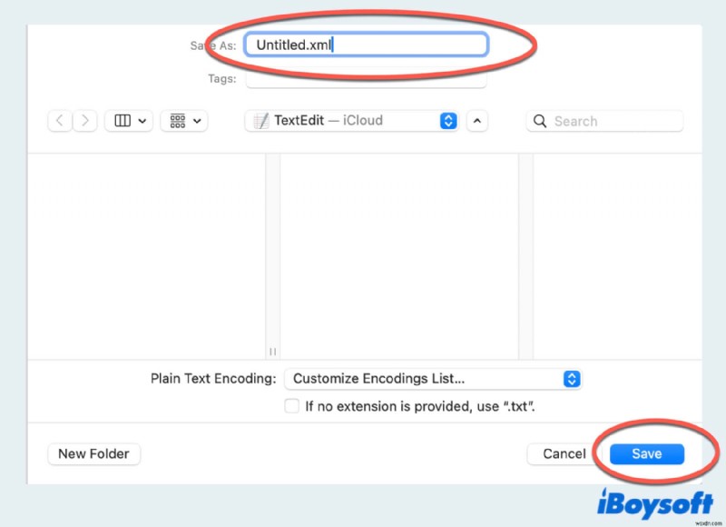 คำแนะนำทีละขั้นตอนในการสร้างไฟล์ XML บน macOS