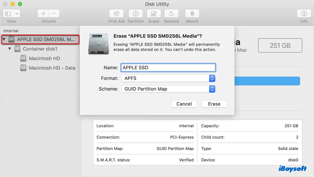 แก้ไขข้อผิดพลาดในการติดตั้ง macOS: เกิดข้อผิดพลาดขณะเตรียมการติดตั้ง  บน Mac 
