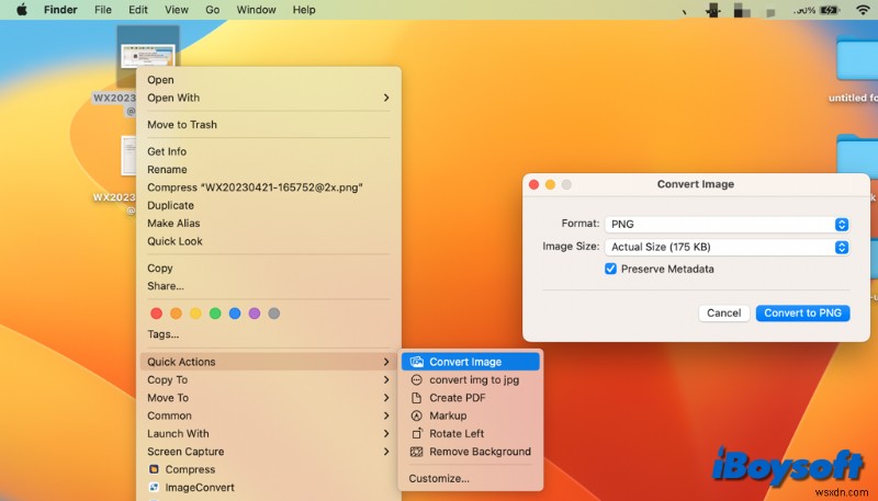 แปลงรูปภาพเป็น PNG บน Mac:อธิบายวิธีการง่าย ๆ หลายวิธี 