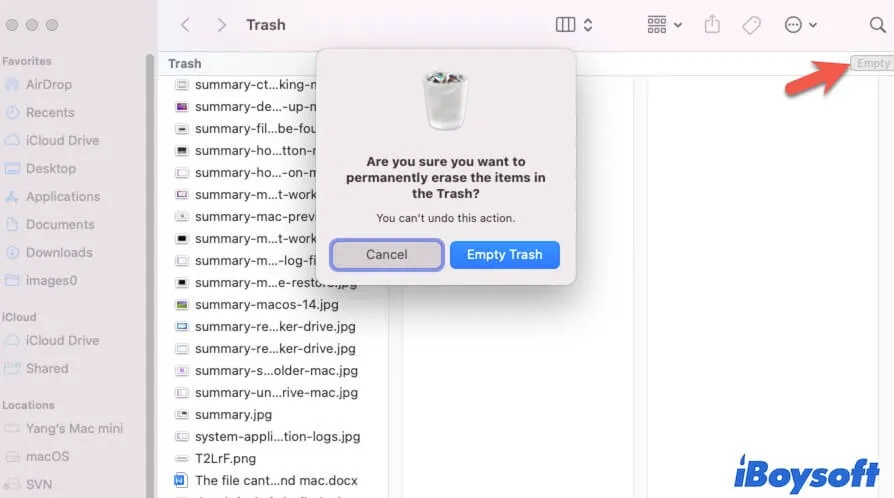 แก้ไขข้อผิดพลาด  ดิสก์เต็ม  บน macOS แม้ว่าจะมีพื้นที่ว่างก็ตาม 