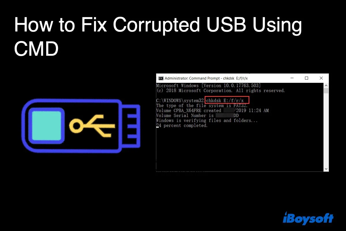 แก้ไขข้อผิดพลาด  กรุณาใส่ดิสก์ลงในไดรฟ์ USB  บน Windows 