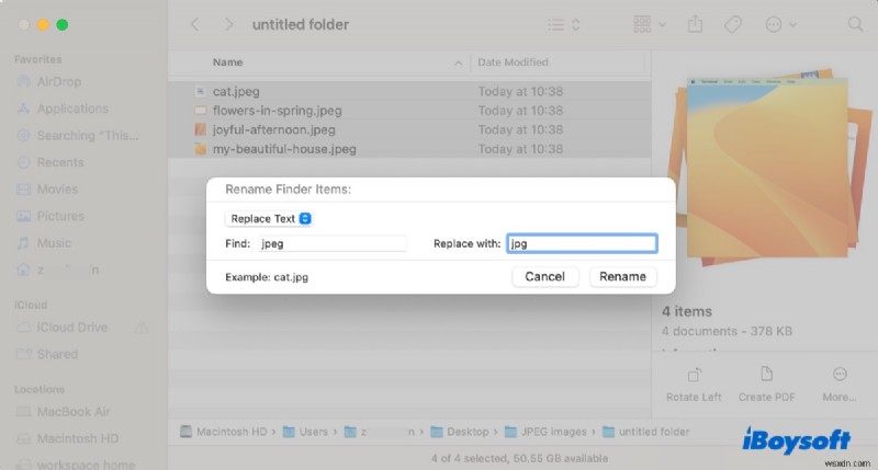 คำแนะนำที่ง่ายและรวดเร็ว:แปลง JPEG เป็น JPG บน Mac ของคุณ 