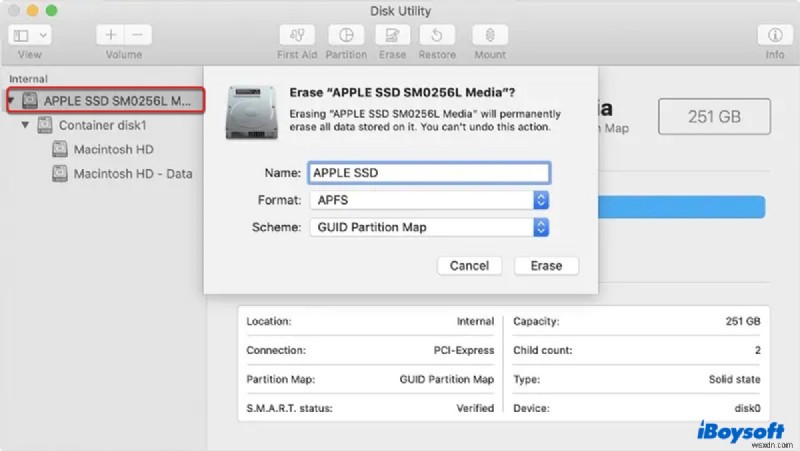 แก้ไขข้อผิดพลาด  เซิร์ฟเวอร์การกู้คืนไม่สามารถติดต่อได้  บน macOS (High Sierra และใหม่กว่า) 