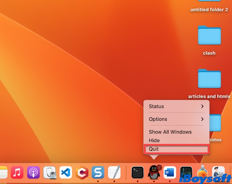 วิธีปิดแอปอย่างถูกต้องบน macOS และบังคับให้ออกจากแอปพลิเคชันที่แช่แข็ง 
