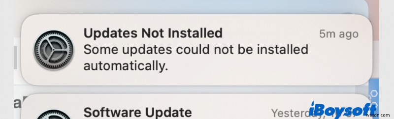 แก้ไขข้อผิดพลาด  ไม่ได้ติดตั้งการอัปเดต  บน macOS:คำแนะนำทีละขั้นตอน 