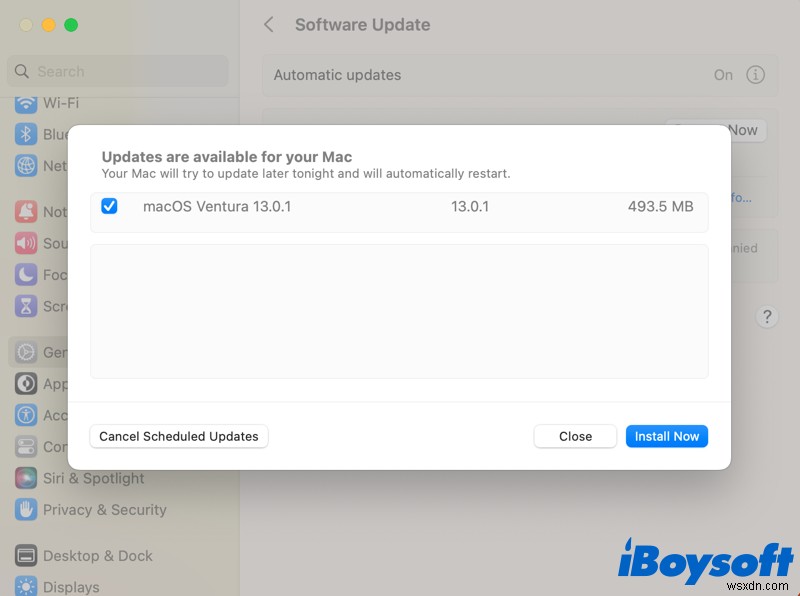 แก้ไขข้อผิดพลาด  ไม่ได้ติดตั้งการอัปเดต  บน macOS:คำแนะนำทีละขั้นตอน 