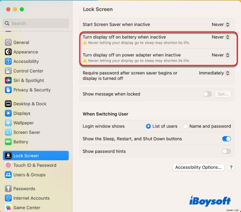 วิธีแก้ไข  WindowServer Quit โดยไม่คาดคิด  บน macOS Ventura/Monterey 