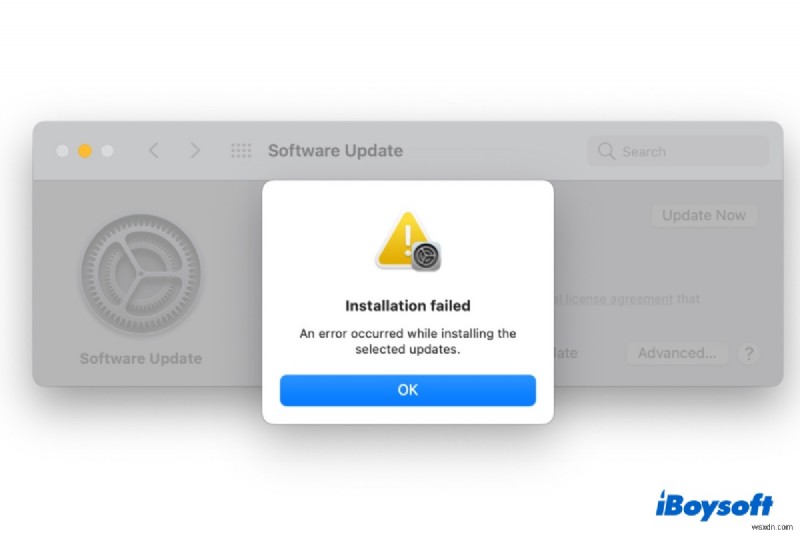 แก้ไขข้อผิดพลาด  ไม่สามารถปรับเปลี่ยนการอัปเดตซอฟต์แวร์ในแบบของคุณ  บน M1 Macs ที่ใช้ macOS Sequoia 