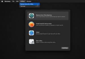 วิธีคืนค่าโหมดการกู้คืน macOS Ventura เมื่อหายไป 