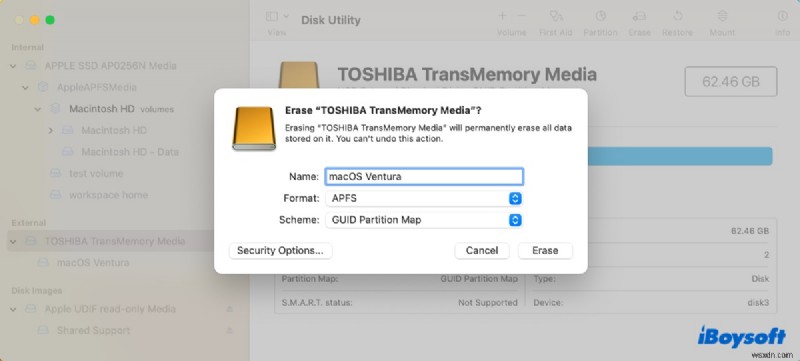 วิธีติดตั้ง macOS Ventura บนพาร์ติชั่นแยก:คำแนะนำทีละขั้นตอน 