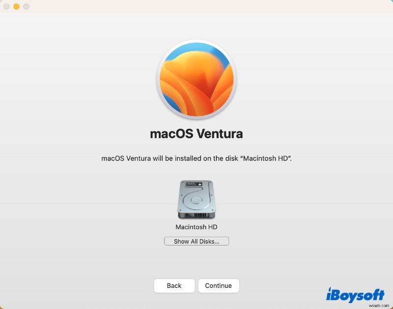 วิธีติดตั้ง macOS Ventura บนพาร์ติชั่นแยก:คำแนะนำทีละขั้นตอน 