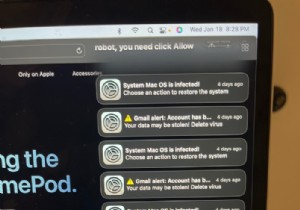 กำจัดป๊อปอัปหลอกลวง  System Mac OS is Infected —คำแนะนำทีละขั้นตอน 