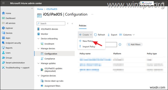 คำแนะนำทีละขั้นตอนในการตั้งค่านโยบายการอัปเดต DDM สำหรับอุปกรณ์ iOS ใน Microsoft Intune