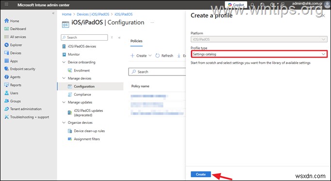 คำแนะนำทีละขั้นตอนในการตั้งค่านโยบายการอัปเดต DDM สำหรับอุปกรณ์ iOS ใน Microsoft Intune