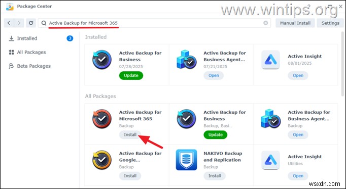 คำแนะนำฟรี:สำรองข้อมูล Microsoft 365 อย่างปลอดภัยไปยัง Synology NAS โดยใช้ Active Backup 