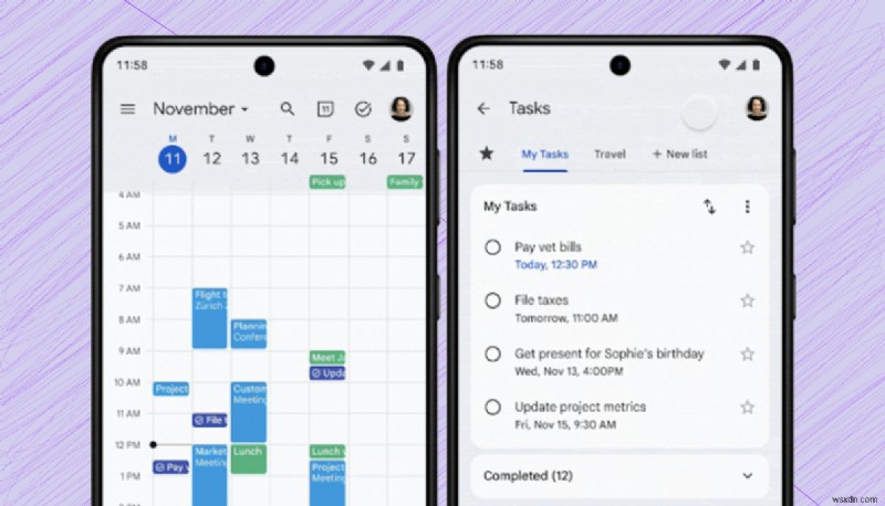 Google Calendar สำหรับ Android เพิ่มมุมมองรายการงานแบบเต็มหน้าจอ 