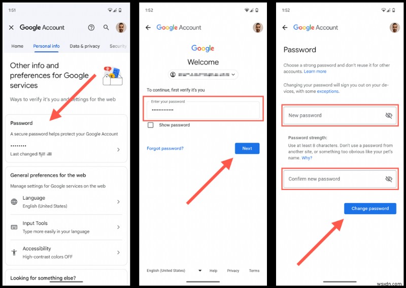 รักษาความปลอดภัยบัญชี Google ของคุณ:วิธีเปลี่ยนหรือรีเซ็ตรหัสผ่านอย่างปลอดภัย 