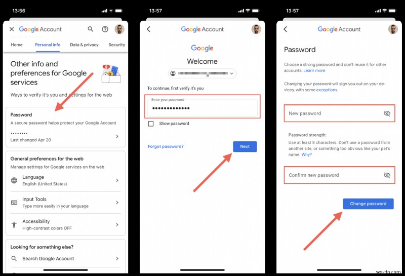รักษาความปลอดภัยบัญชี Google ของคุณ:วิธีเปลี่ยนหรือรีเซ็ตรหัสผ่านอย่างปลอดภัย 