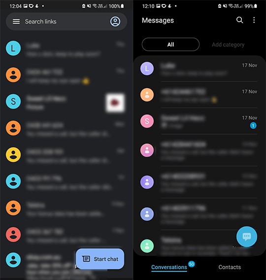 Google Messages กับ Samsung Messages:แอพไหนชนะสำหรับโทรศัพท์ของคุณ? 