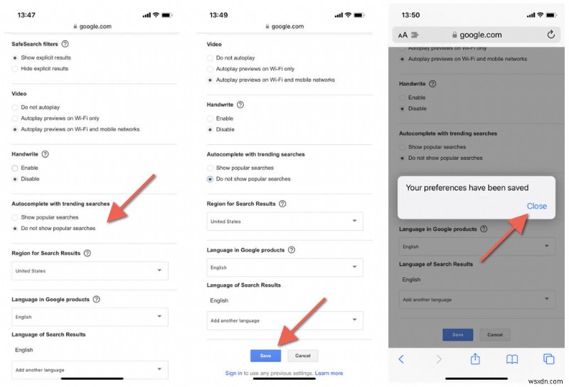 ล้างการค้นหาที่กำลังมาแรงของ Google:คำแนะนำทีละขั้นตอนสำหรับเดสก์ท็อปและมือถือ 