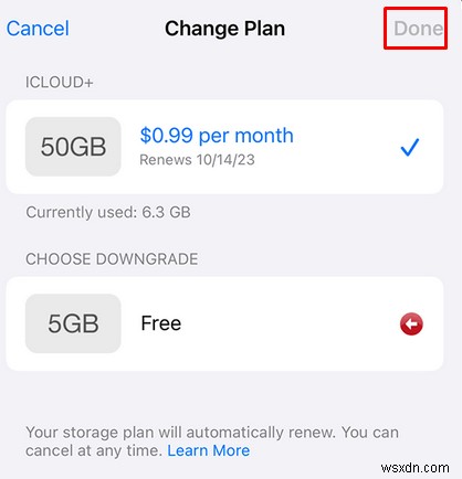 ดาวน์เกรดหรือยกเลิกแผนพื้นที่จัดเก็บข้อมูล iCloud ของคุณได้อย่างง่ายดาย:คำแนะนำทีละขั้นตอน 
