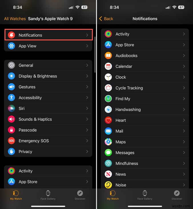 เปิดใช้งานการแจ้งเตือนแบบสั่นเท่านั้นบน Apple Watch ของคุณ 