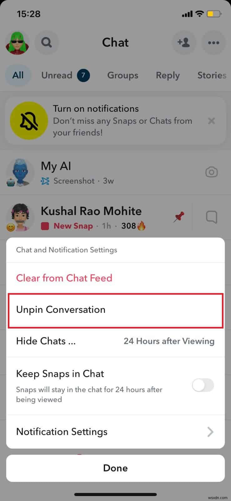 ลบ My AI Chatbot ของ Snapchat:คำแนะนำทีละขั้นตอน 