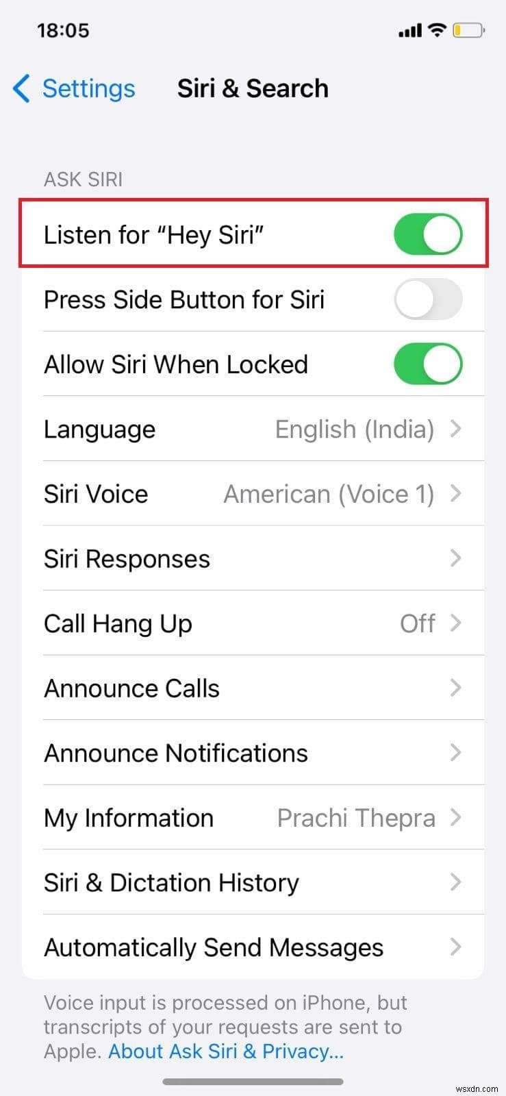 Siri ที่ปลอดภัย:เปิดใช้งานการจดจำเสียงเพื่อตอบสนองต่อเสียงของคุณเท่านั้น 
