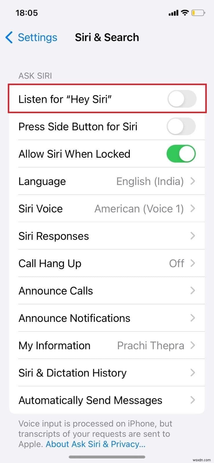 Siri ที่ปลอดภัย:เปิดใช้งานการจดจำเสียงเพื่อตอบสนองต่อเสียงของคุณเท่านั้น 