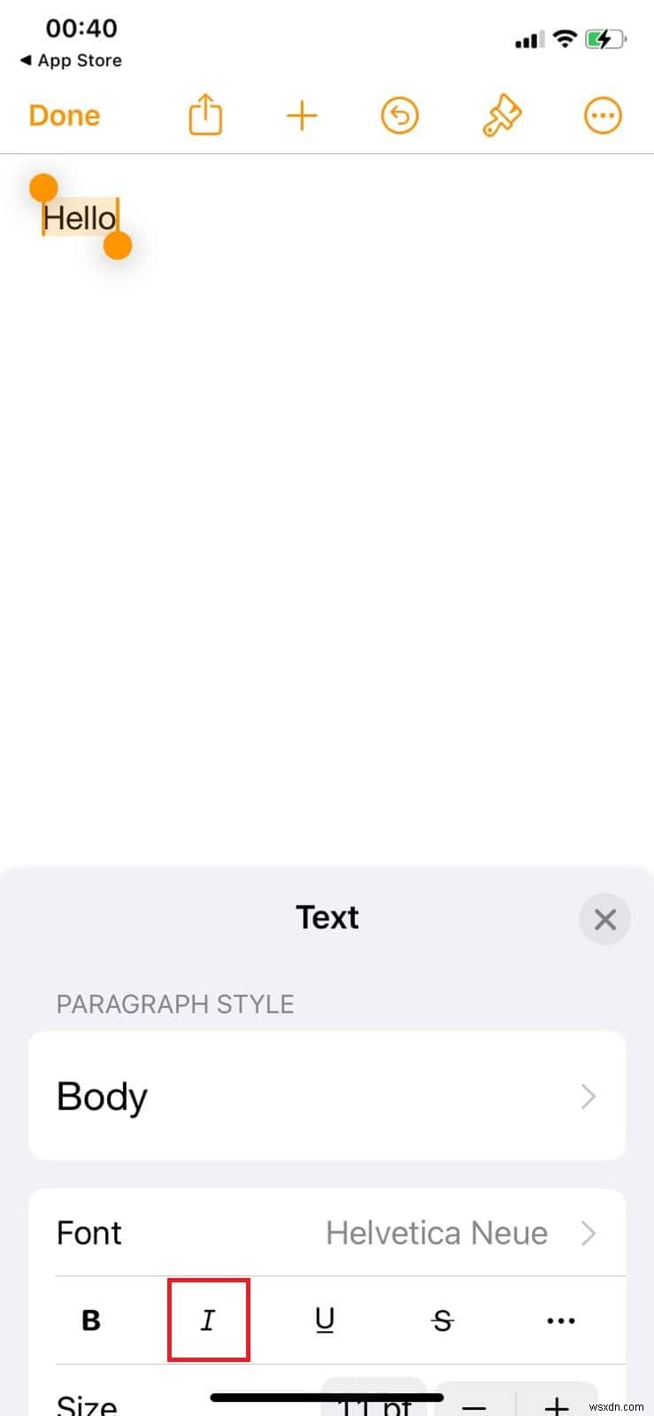วิธีทำให้ข้อความเป็นตัวเอียงบน iPhone ของคุณในทุกแอป 
