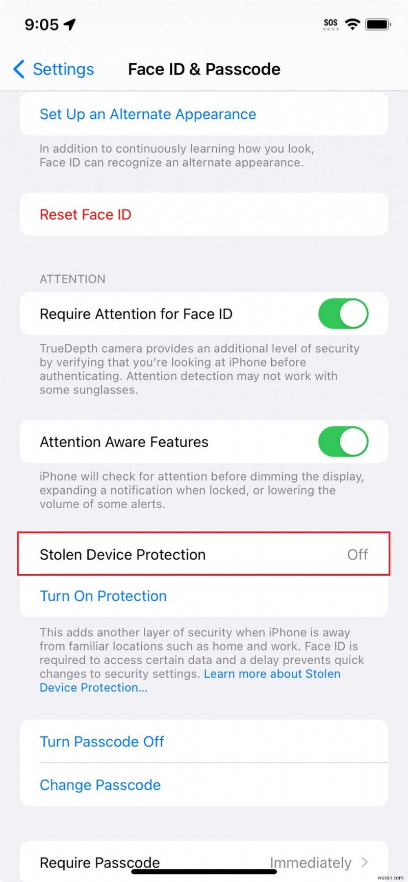 เปิดใช้งานการป้องกันอุปกรณ์ Apple Stolen บน iPhone และ iPad:คำแนะนำทีละขั้นตอน