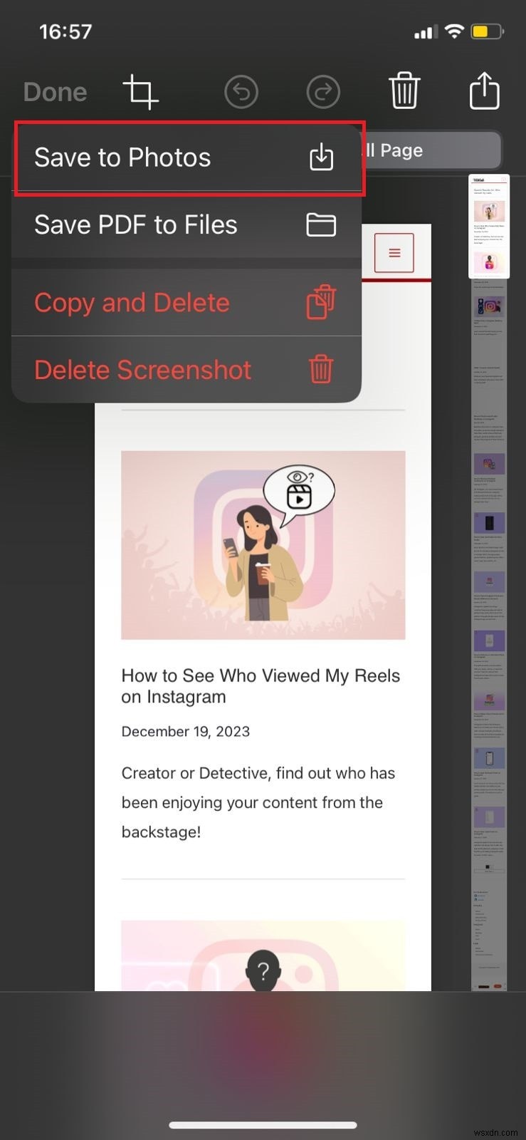 วิธีจับภาพหน้าจอแบบเต็มหน้าบน iPhone:คำแนะนำทีละขั้นตอน 