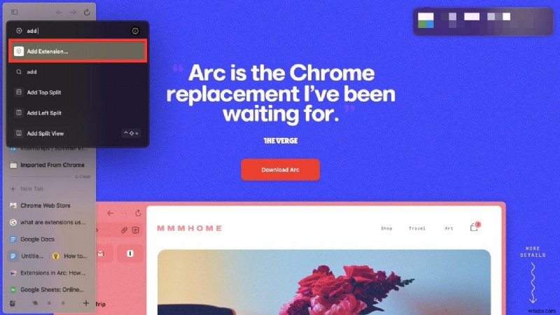 การติดตั้งและการจัดการส่วนขยาย Arc Browser บน macOS:คำแนะนำทีละขั้นตอน 