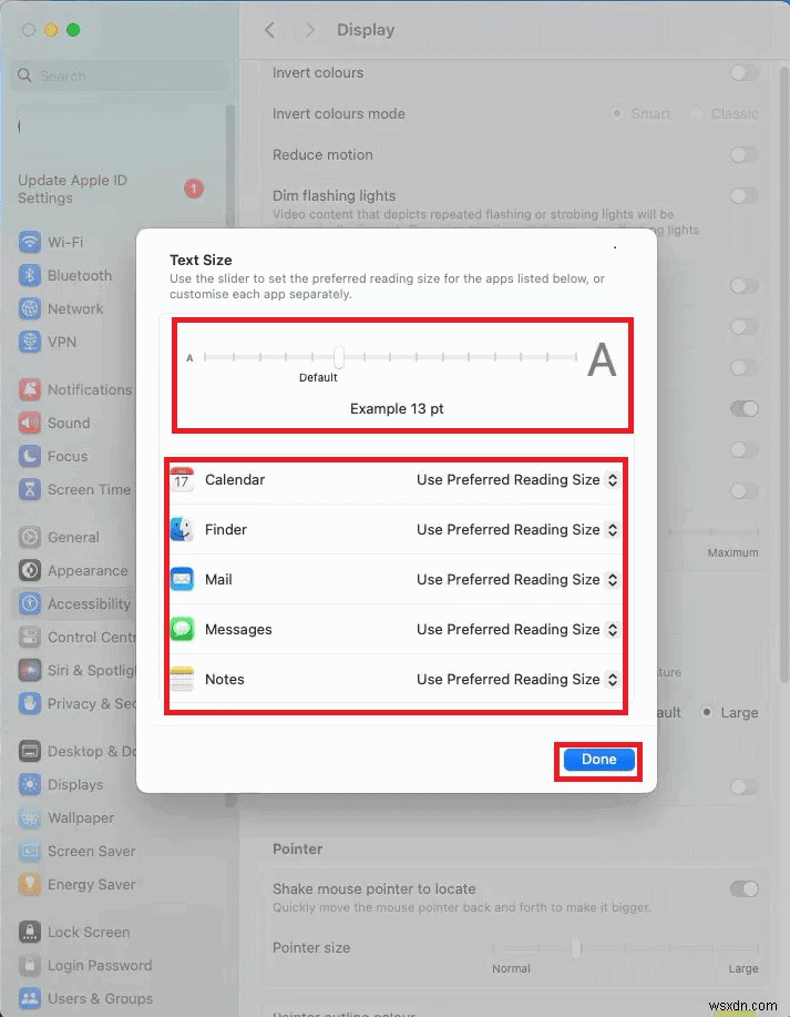 ปรับขนาดตัวอักษรต่อแอพบน iPhone และ macOS Sonoma:คำแนะนำทีละขั้นตอน 