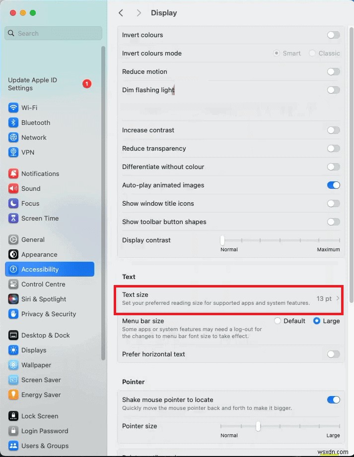 ปรับขนาดตัวอักษรต่อแอพบน iPhone และ macOS Sonoma:คำแนะนำทีละขั้นตอน 