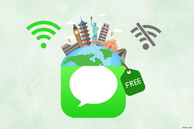iMessage ระหว่างประเทศฟรีมีหรือไม่มี Wi-Fi หรือไม่ 