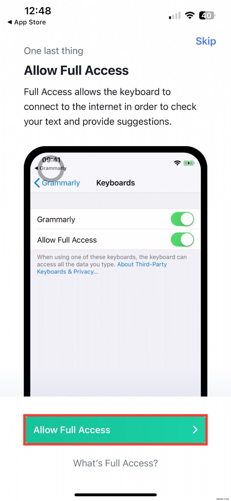 วิธีติดตั้ง Grammarly บน iPhone และ iPad:คำแนะนำทีละขั้นตอนอย่างรวดเร็ว 