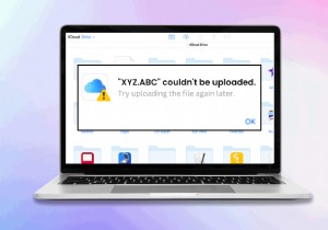แก้ไขข้อผิดพลาด  ลองอัปโหลดไฟล์อีกครั้งในภายหลัง  ใน iCloud 